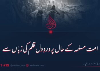 امت مسلمہ کے حال پر دردِ دل قلم کی زباں سے