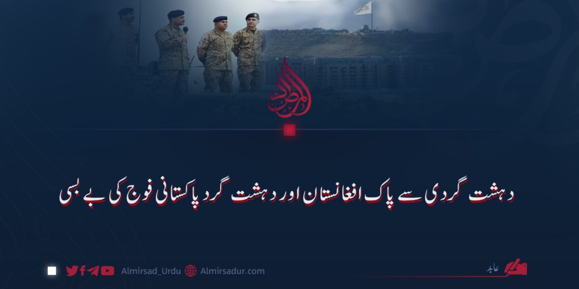 دہشت گردی سے پاک افغانستان اور دہشت گرد پاکستانی فوج کی بے بسی