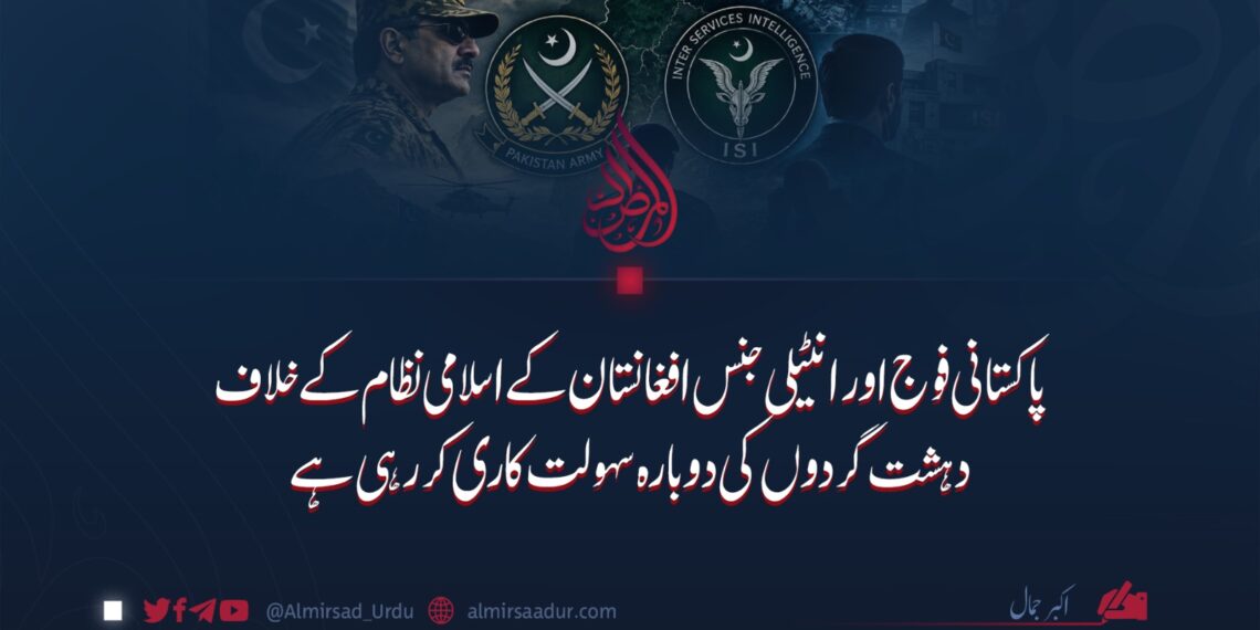 پاکستانی فوج اور انٹیلی جنس افغانستان کے اسلامی نظام کے خلاف دہشت گردوں کی دوبارہ سہولت کاری کر رہی ہے